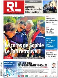 Portada de Le Republicain Lorrain (Francia)