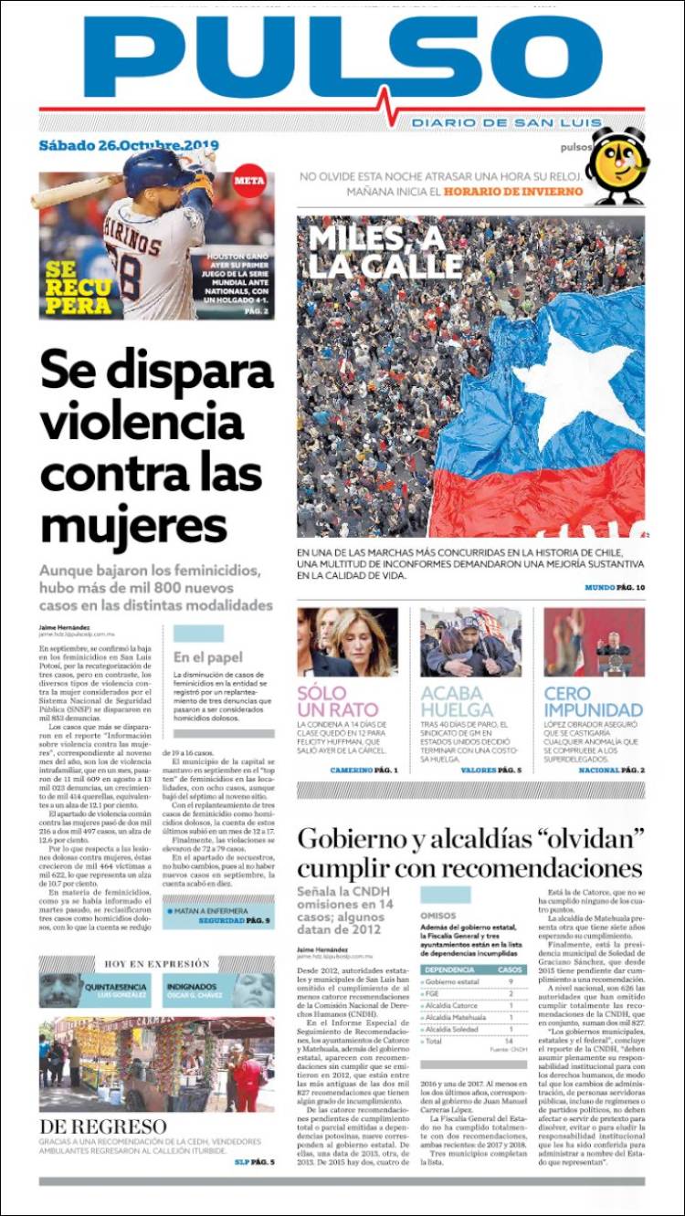 Portada de Pulso (M&eacute;xico)