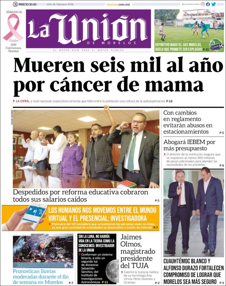 Portada de La Unión de Morelos (M&eacute;xico)