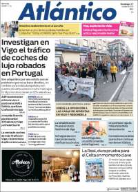 Portada de Atlántico Diario (España)