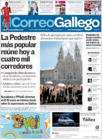 Portada de El Correo Gallego (España)