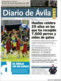 Portada de Diario de Ávila (España)