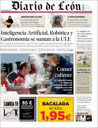 Portada de Diario de León (España)