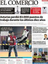 Portada de El Comercio - Gijón (España)