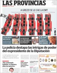 Portada de Las Provincias (España)