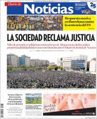 Portada de Noticias de Navarra (España)