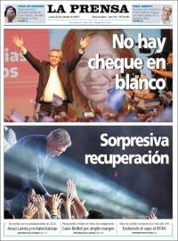 Portada de La Prensa (Argentina)