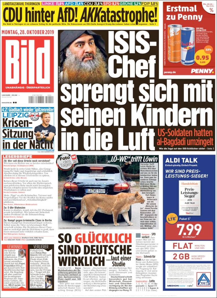 Portada de Bild (Alemania)