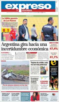 Portada de Expreso (Ecuador)