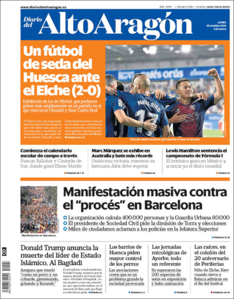 Portada de Diario del AltoAragón (Espa&ntilde;a)