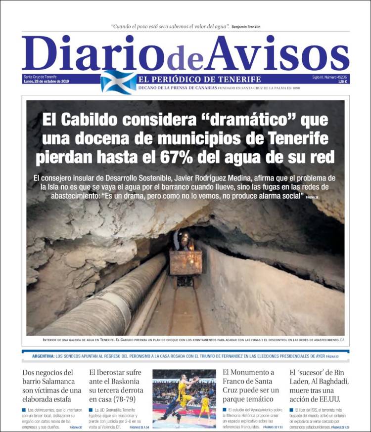 Portada de Diarios de Avisos (Espa&ntilde;a)