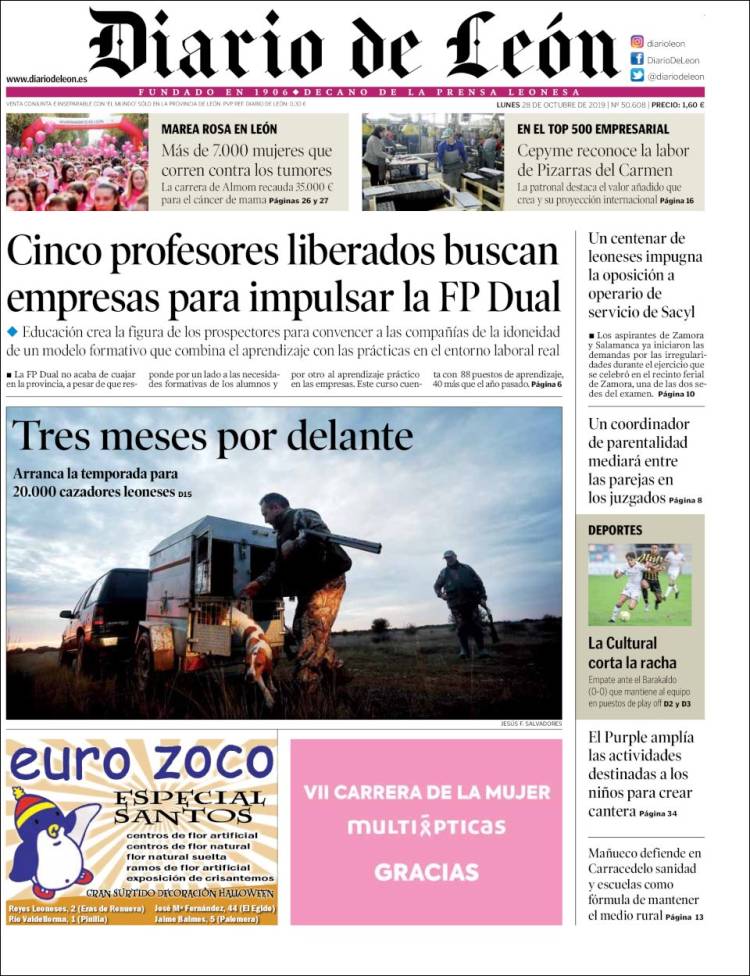 Portada de Diario de León (Espa&ntilde;a)