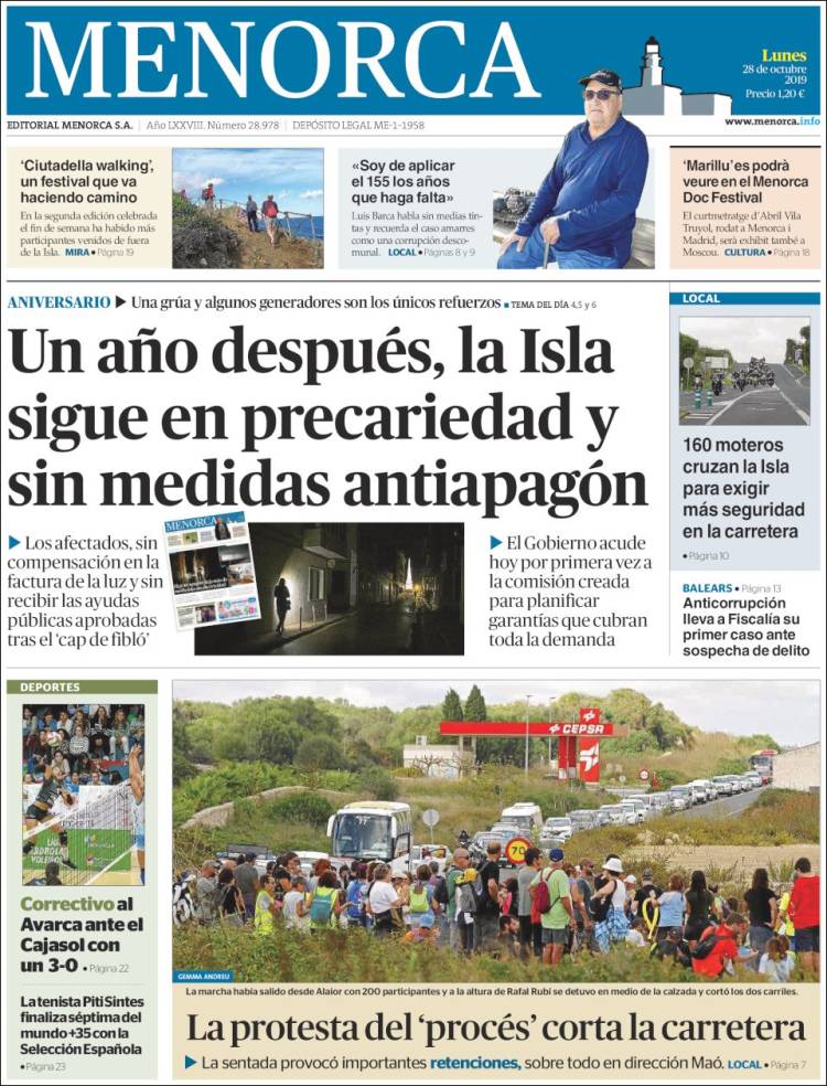 Portada de Menorca - Diario Insular (Espa&ntilde;a)