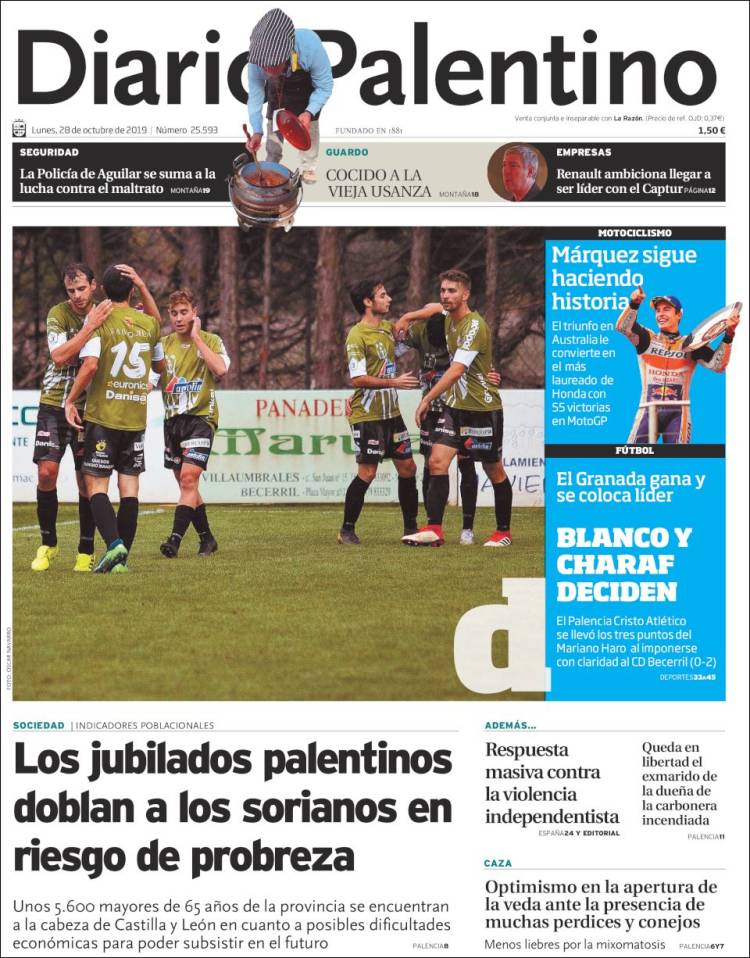 Portada de Diario Palentino (Espa&ntilde;a)