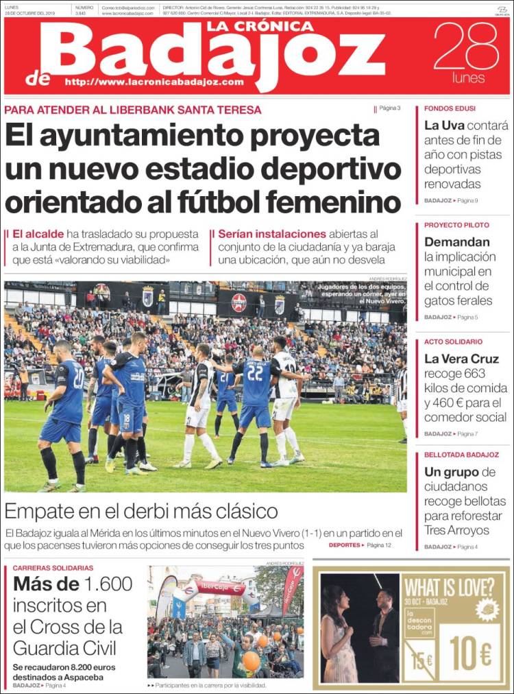 Portada de El Periódico de Extremadura (Espa&ntilde;a)