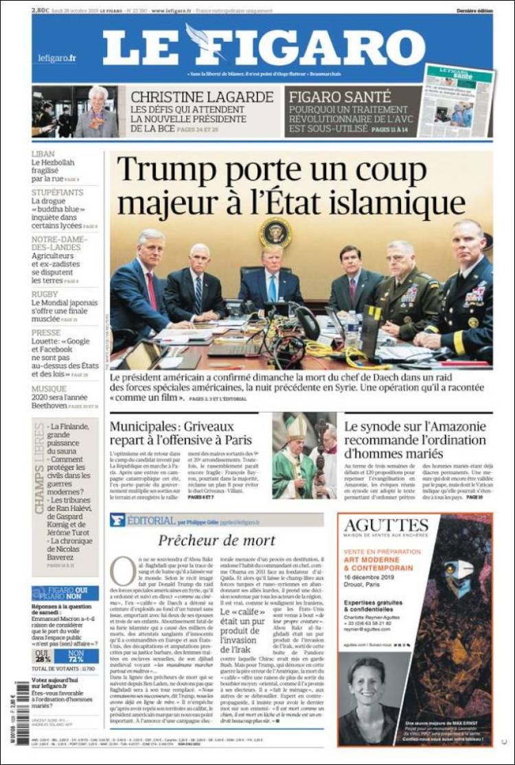 Portada de Le Figaro (Francia)