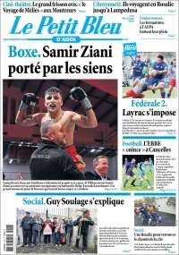 Portada de Le Petit Bleu (Francia)