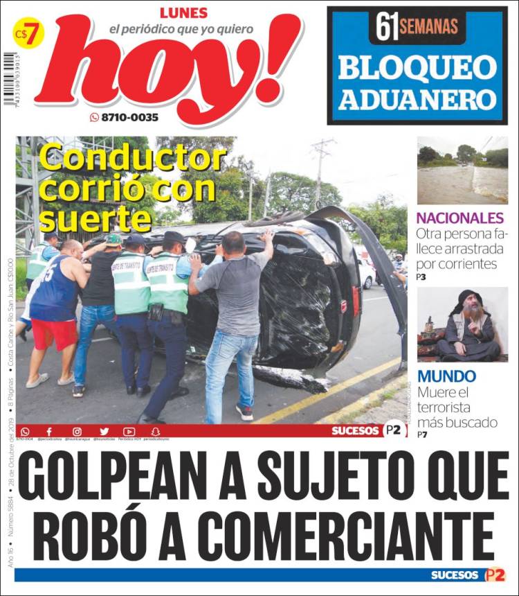 Portada de Hoy (Nicaragua)
