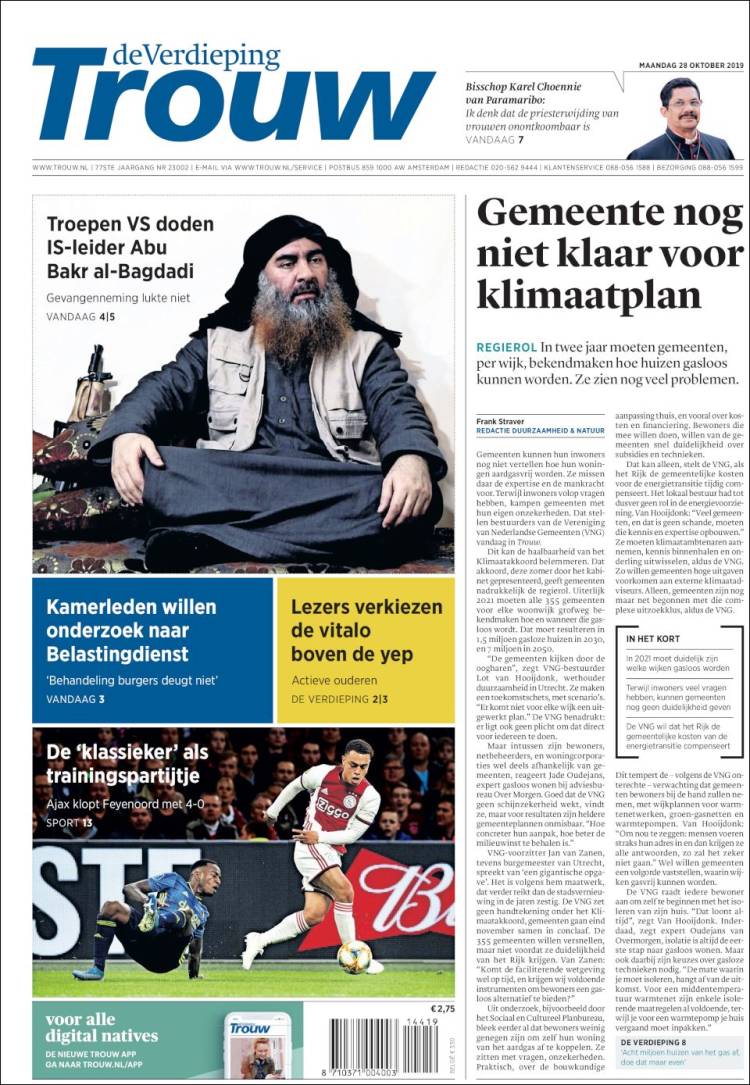 Portada de Trouw (Netherlands)