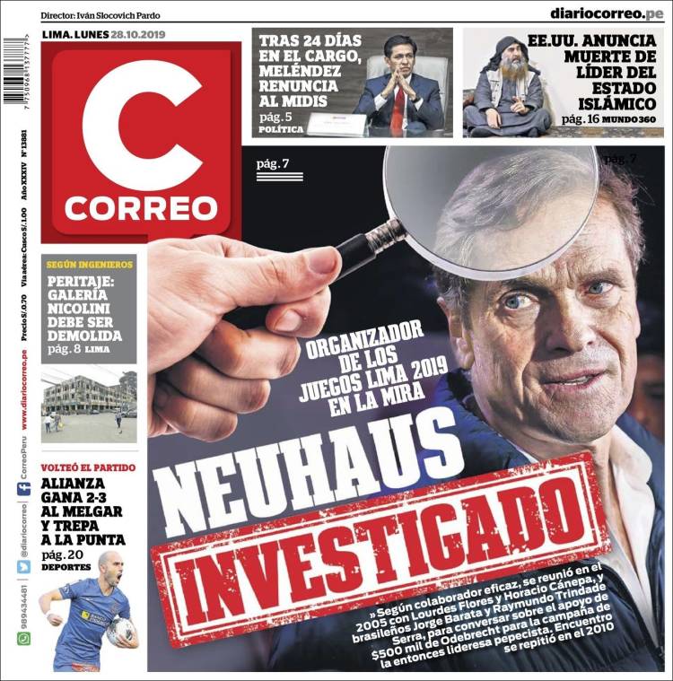 Portada de Diario Correo (Per&uacute;)