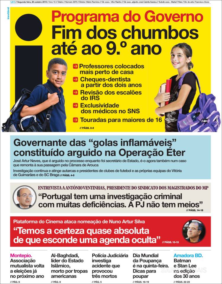 Portada de I - informação (Portugal)