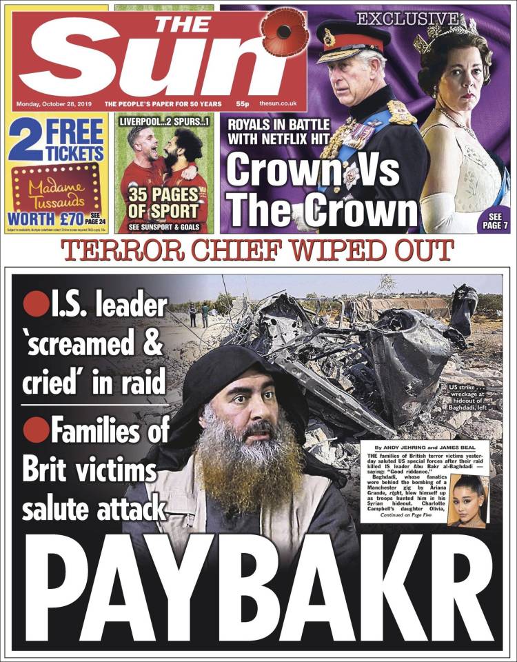 Portada de The Sun (Reino Unido)