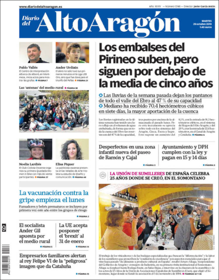 Portada de Diario del AltoAragón (España)