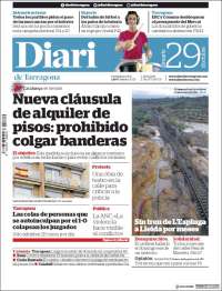 Portada de Diari de Tarragona (España)