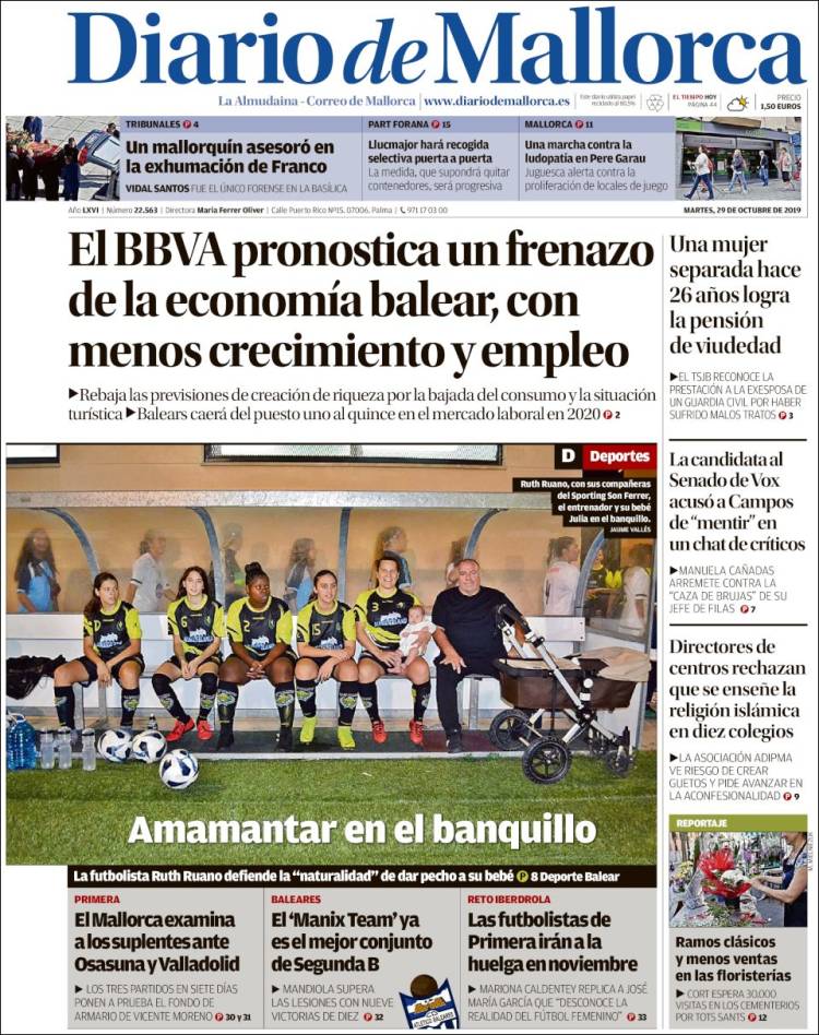 Portada de Diario de Mallorca (España)