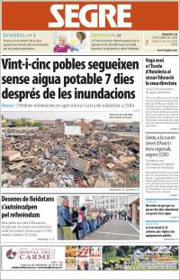 Portada de Segre (España)