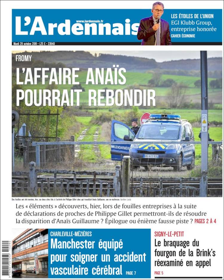 Portada de L'Ardenais (Francia)