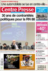 Portada de Centre Presse (Francia)