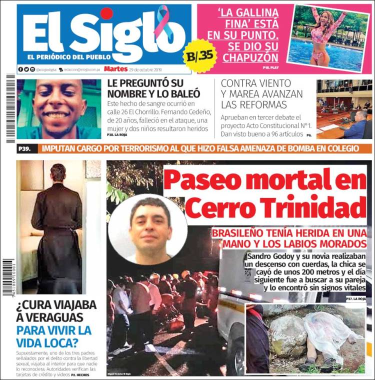 Portada de El Siglo (Panam&aacute;)