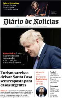 Portada de Diário de Noticias (Portugal)