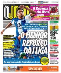 Portada de O Jogo (Portugal)