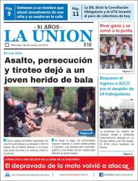 Portada de La Unión (Argentina)