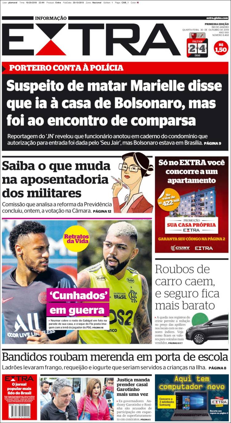 Portada de Extra (Brasil)