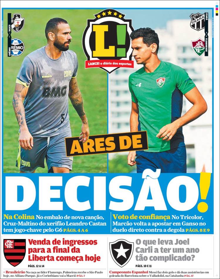 Portada de Lance! (Brasil)