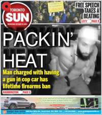 Portada de The Toronto Sun (Canada)