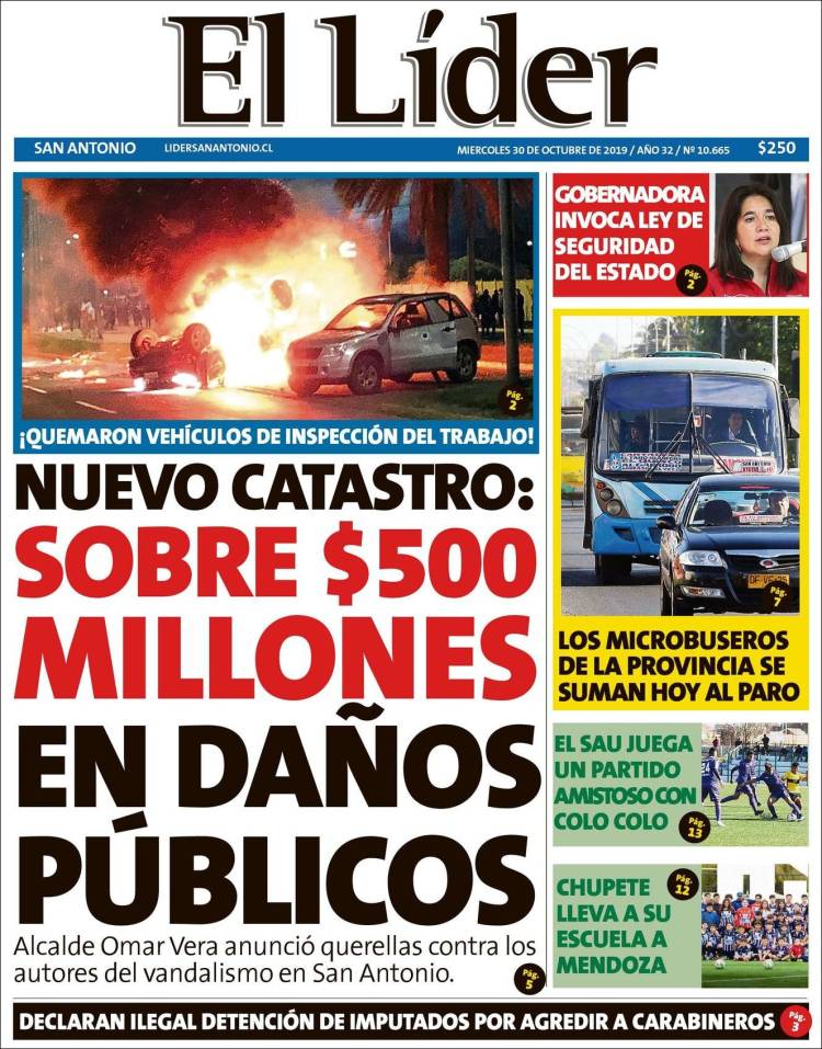 Portada de Lider de San Antonio (Chile)