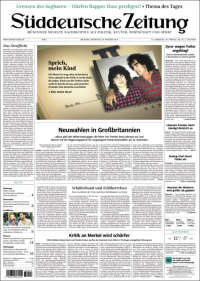 Portada de Sueddeutsche (Alemania)