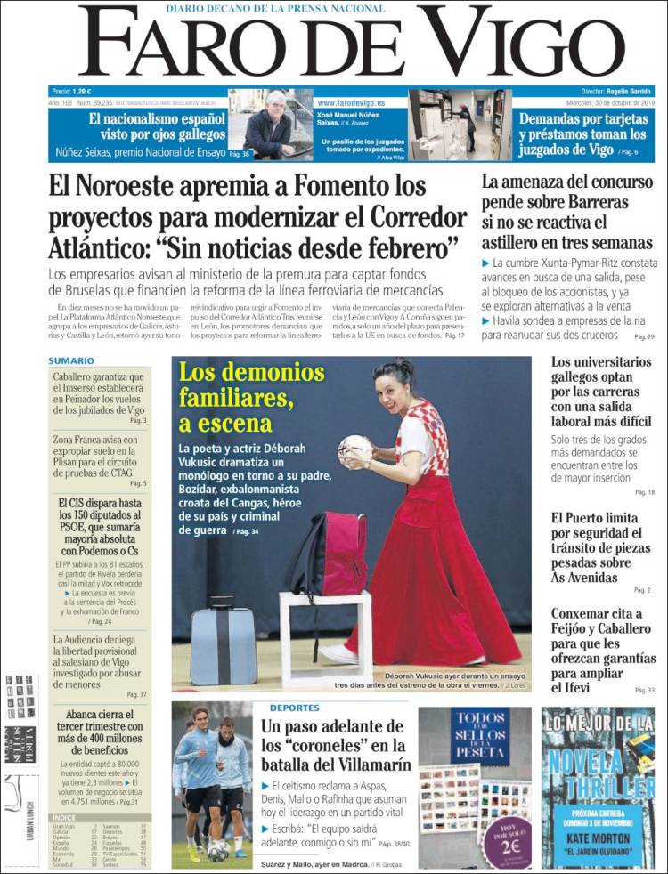 Portada de Faro de Vigo (Espa&ntilde;a)