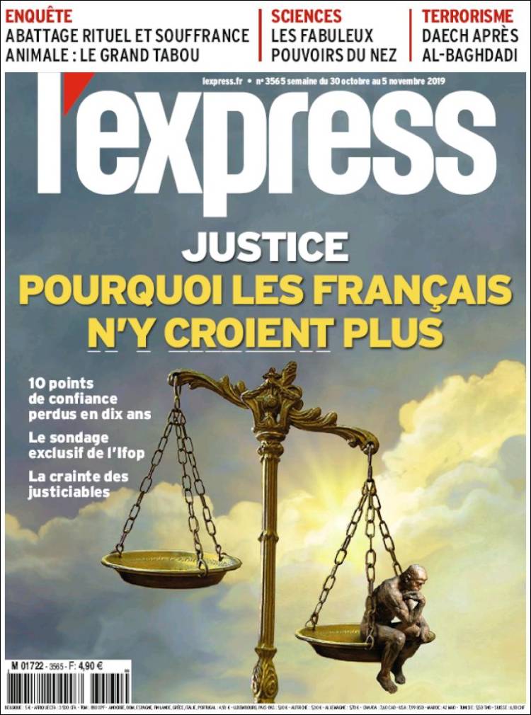 Portada de L'Express (Francia)
