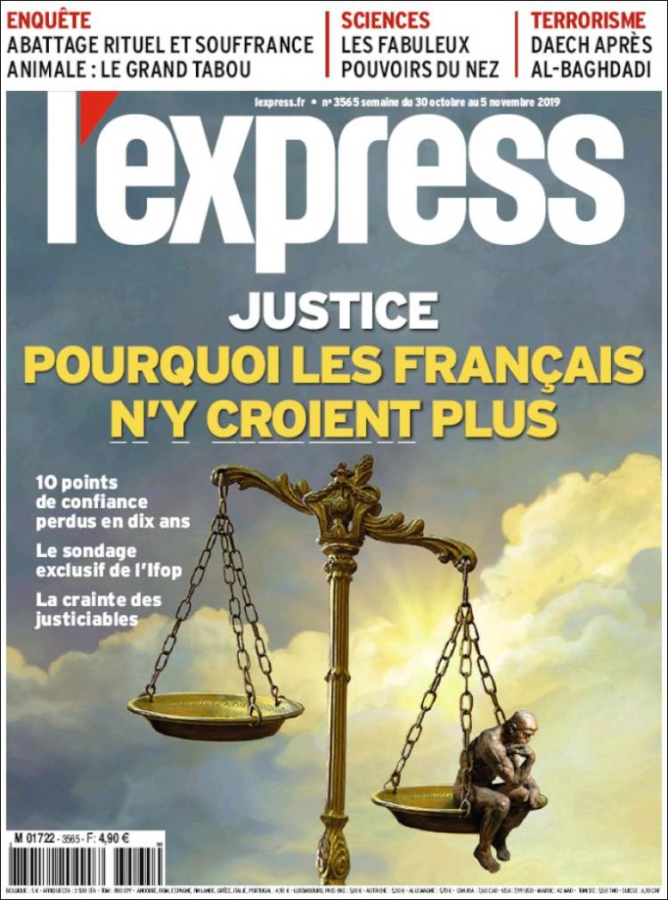 Portada de L'Express (Francia)