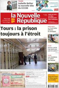 Portada de La Nouvelle Republique (Francia)