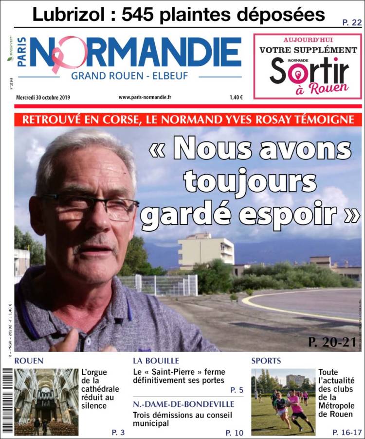 Portada de Paris Normandie (Francia)