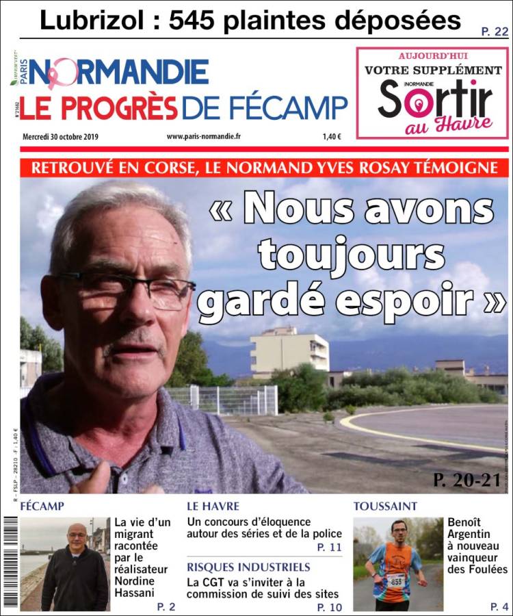 Portada de Progres de Fecamp (Francia)