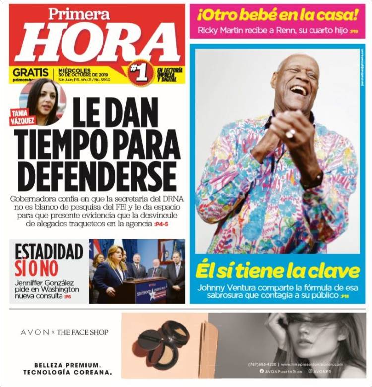 Portada de Primera Hora (Puerto Rico)