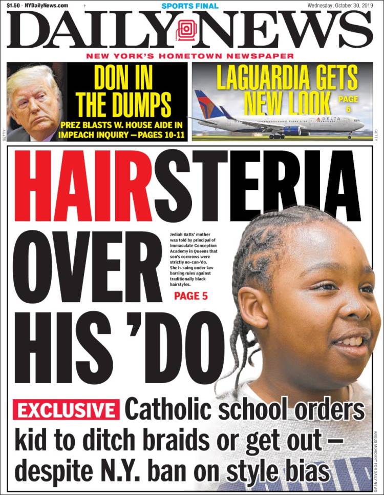 Portada de Daily News - New York (USA)