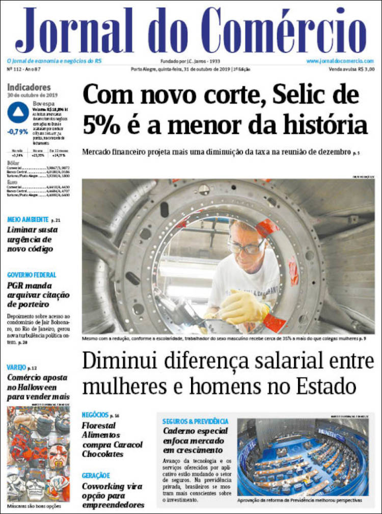 Portada de Jornal do Comércio (Brasil)